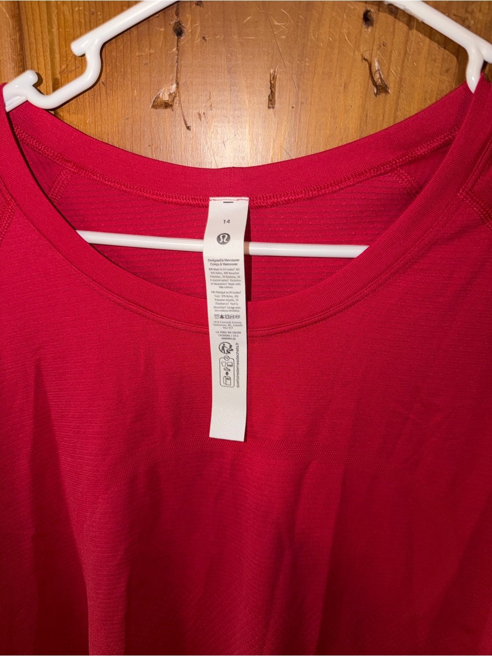 lululemon athletica Long-Sleeve Crew Top in Bright Pink - Picture 2 of 3
